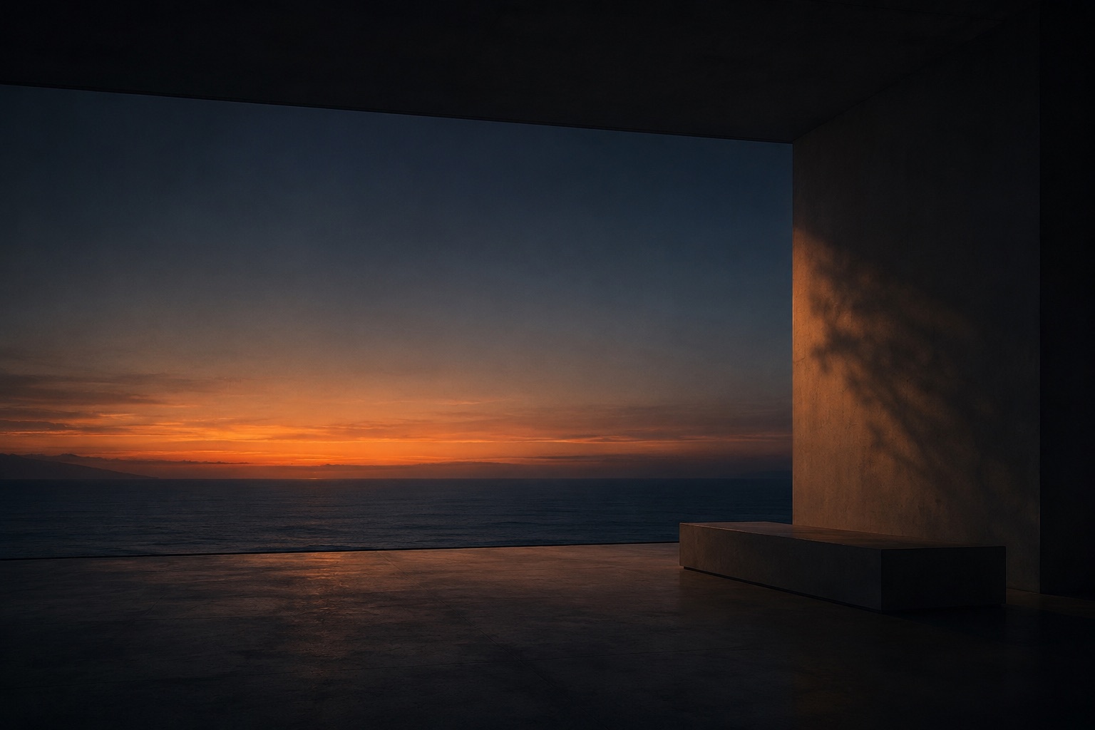 Paysage, horizon, lumière rasante